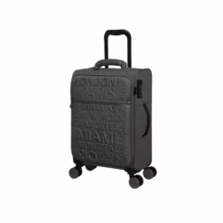 IT Luggage Citywide - 3pc Set (Charcoal) -IT Luggage Sales Shop 32757 UK12 2648 08Charcoal Darkgullgrey SSFrontpanel18.7in