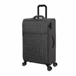 IT Luggage Citywide - 3pc Set (Charcoal) -IT Luggage Sales Shop 32757 UK12 2648 08Charcoal Darkgullgrey SSFrontpanel25in