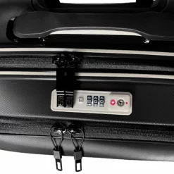 Rapidity - Cabin (Black) 12 Rapidity - Cabin (Black) -IT Luggage Sales Shop 32798 UK16 2911 08Black TSA open close2