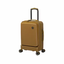 Rapidity - 3pc Set (Cuban Gold) -IT Luggage Sales Shop 32798 UK16 2911 08CubangoldSSFrontpanel18.5in cabin