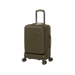 Rapidity - 3pc Set (Dark Olive) -IT Luggage Sales Shop 32798 UK16 2911 08DarkoliveSSFrontpanel18.5in cabin