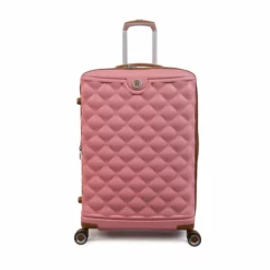 IT Luggage Indulging - 4pc Set (Flamingo Pink) -IT Luggage Sales Shop 32964 UK16 3039 08FlamingoPinkSSFrontpaneldirectly25in