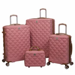 IT Luggage Indulging - 4pc Set (Flamingo Pink) -IT Luggage Sales Shop 32964 UK16 3039 08 16 3039 15FlamingoPinkSSFrontpanelset1