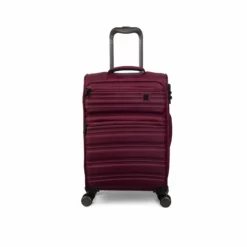 IT Luggage Fusional - 4pc Set (Dark Red) -IT Luggage Sales Shop 32987B UK12 2920 08DarkredsS055SSFrontpaneldirectly19.4in