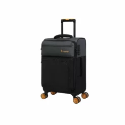 Duo-Tone - 4pc Set (Pewter & Black) -IT Luggage Sales Shop 33080 UK12 1519B08Pewter BlackSSFrontpanel19.5in