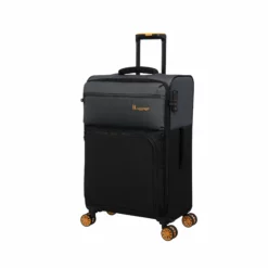 Duo-Tone - 4pc Set (Pewter & Black) -IT Luggage Sales Shop 33080 UK12 1519B08Pewter BlackSSFrontpanel23.4in