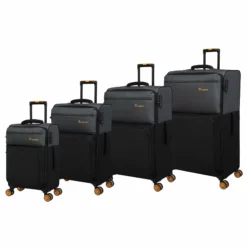 Duo-Tone - Large (Pewter & Black) -IT Luggage Sales Shop 33080 UK12 1519B08Pewter BlackSSFrontpanel 69d87263 b196 4453 8241 2ddf2156996e
