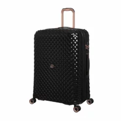 IT Luggage Glitzy - 5pc Set (Black) -IT Luggage Sales Shop 33109 UK16 2888A08BlackSSFrontpanel27in