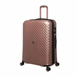 IT Luggage Glitzy - 5pc Set (Metallic Rose Gold) -IT Luggage Sales Shop 33109 UK16 2888A08MetallicrosegoldSSFrontpanel27in