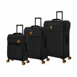 Simultaneous - 3pc Set (Black) -IT Luggage Sales Shop 33202 UK12 2900 08BlackSSFrontpanel