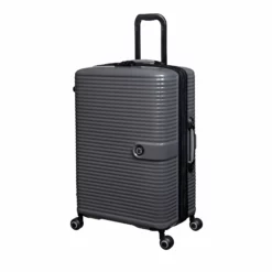IT Luggage Helixian - 3pc Set (Charcoal) -IT Luggage Sales Shop 61334 US16 2842 08CharcoalgreyS022SSFrontpanel25in