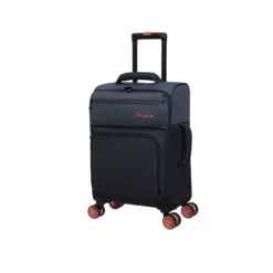 Duo-Tone - 3pc Set (Vintage Indigo & India Ink) -IT Luggage Sales Shop 61560 US12 1519B08VintageindigoandIndiainkM334SSFrontpanel18