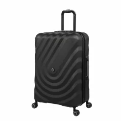 Eco-Pulse - 3pc Set (Black) -IT Luggage Sales Shop 61607 US16 3013E08BlackS001SSFrontpanel25in