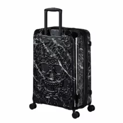 IT Luggage Candy Calavera - 4pc Set (Black Marble) -IT Luggage Sales Shop Candy Calavera 16 2918A back side view