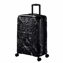IT Luggage Candy Calavera - 4pc Set (Black Marble) -IT Luggage Sales Shop CandyCalavera16 2918AMediumCasefront side