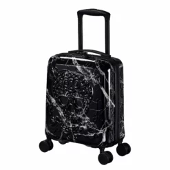 IT Luggage Candy Calavera - 4pc Set (Black Marble) -IT Luggage Sales Shop CandyCalavera16 2918AUnderseatCasefront side