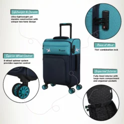 IT Luggage Duo-Tone - Cabin (Capri Breeze / Dress Blues) 12 IT Luggage Duo-Tone - Cabin (Capri Breeze / Dress Blues) -IT Luggage Sales Shop Duo Tone Cabin Capri Infographic