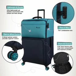 Duo-Tone - Extra Large (Capri Breeze / Dress Blues) -IT Luggage Sales Shop Duo Tone XLarge Capri Infographic