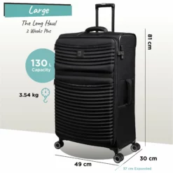 IT Luggage Precursor - Large (Black) -IT Luggage Sales Shop Precursor Large black dims weights