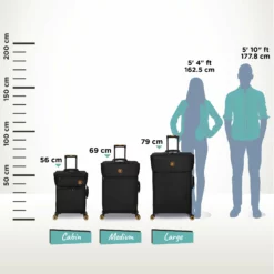 Simultaneous - Medium (Black) -IT Luggage Sales Shop Simulataneous Blk Relative Size 06bd03ff 9abc 449d 8596 ff292b2abbec