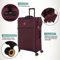 Simultaneous - 3pc Set (French Port) -IT Luggage Sales Shop Simultaneous Large French Port Infographic