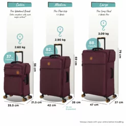 Simultaneous - Medium (French Port) -IT Luggage Sales Shop Simultaneous Set French Port dims weights 443a71bd 6cea 4f3f 803e 98b14e13a600