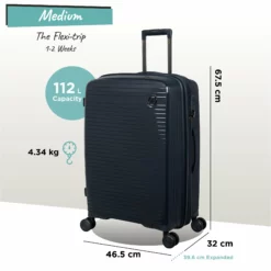 IT Luggage Spontaneous - Medium Plus (Blueberry) -IT Luggage Sales Shop Spontaneous Med blueberry dims weights