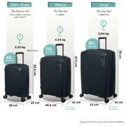 IT Luggage Spontaneous II - Cabin With Pocket (Blueberry) -IT Luggage Sales Shop Spontaneous Set Pocket blueberry dims weights d2d09bc7 67f7 4b75 8f94 72ec18cb5e54