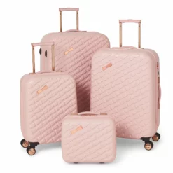 Ted Baker Belle 54cm 4-Wheel Cabin Suitcase 33 Ted Baker Belle 54cm 4-Wheel Cabin Suitcase -IT Luggage Sales Shop TBW Belle Luggage Pink Grp3