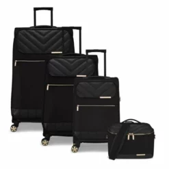 Ted Baker Albany Eco Soft Side 4-Wheel 69cm Medium Suitcase -IT Luggage Sales Shop TBW Ted Baker Albany Eco Black Luggage Grp2 e024a003 e629 4056 a06a 2f2ae2d074d1