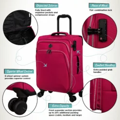 IT Luggage Trinary - Cabin (Viva Magenta) -IT Luggage Sales Shop Website Infographic Trinary cabin Magenta 3824b1b3 4c29 42f6 8ca9 6b27f7a5b1e4