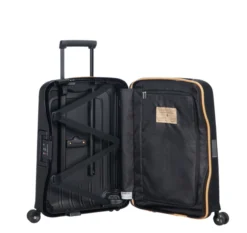 Samsonite S'Cure ECO 55cm 4-Wheel Spinner Cabin Case -IT Luggage Sales Shop aScureblk3
