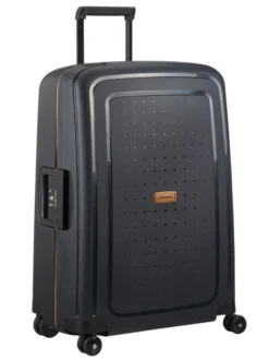 Samsonite S'Cure ECO 69cm Medium 4 Wheel Spinner Suitcase -IT Luggage Sales Shop amedScureblk2
